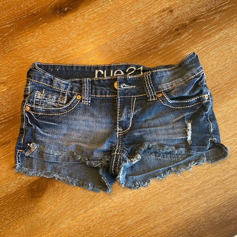 SOLD Rue21 Dark Wash Jean Shorts